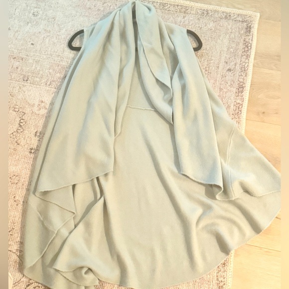 Sweaters - Barely worn Light baby blue draped no sleeve sweater